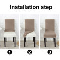 Reador retailer fleece stretch spandex dining chair cover for dining room office